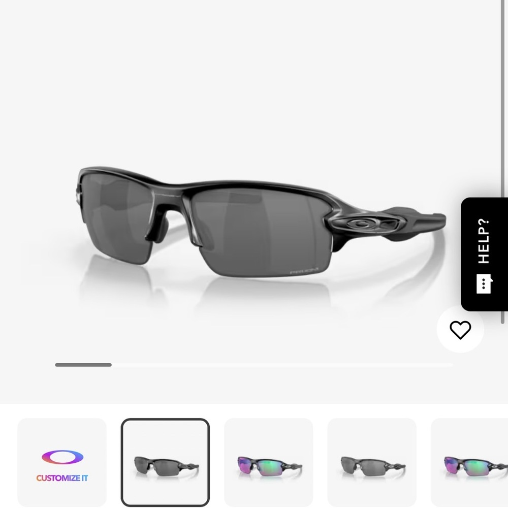 Oakley Polished Black Wrap Sunglasses